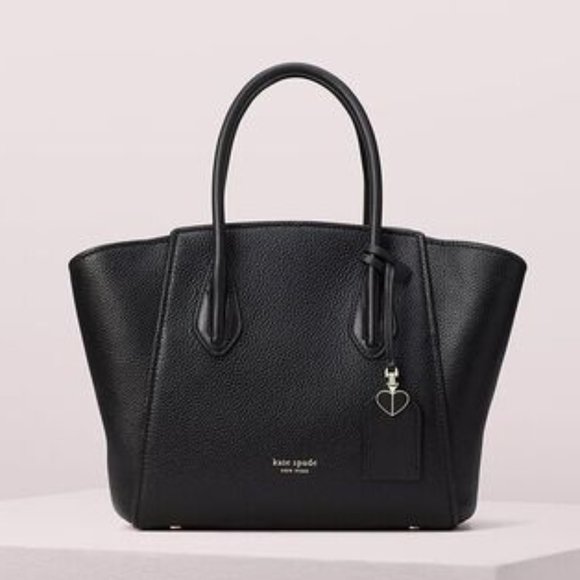 Kate Spade Grace Black Medium Leather Satchel